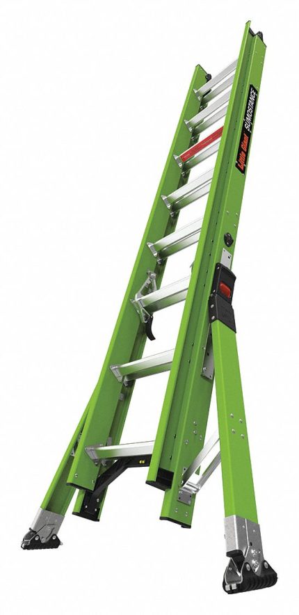 Ultra-Stable Non-Conductive Fiberglass Extension Ladders
