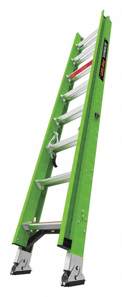 Non-Conductive Fiberglass Extension Ladders