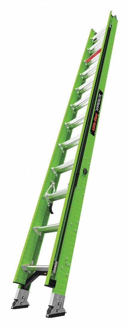 Non-Conductive Fiberglass Extension Ladders