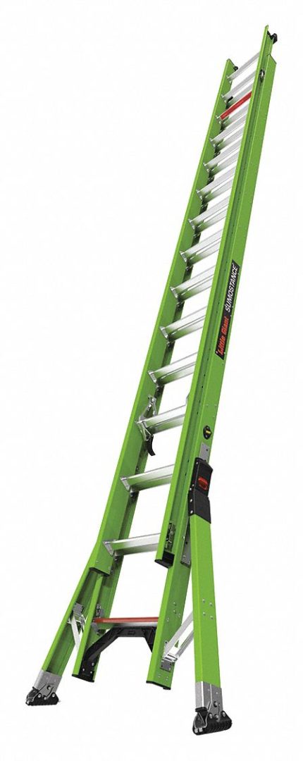 Ultra-Stable Non-Conductive Fiberglass Extension Ladders