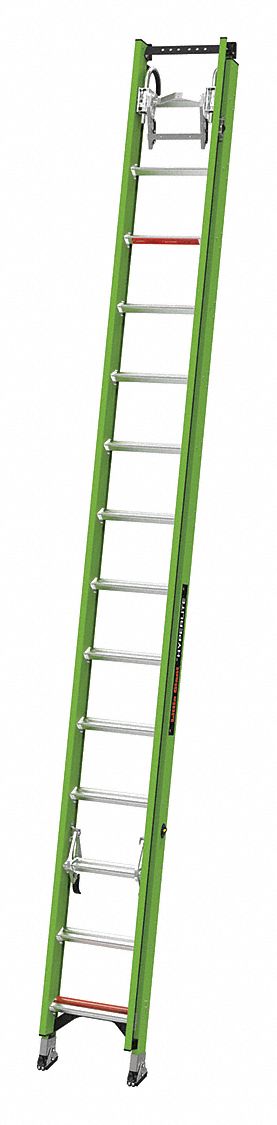 Cable Grab Non-Conductive Fiberglass Extension Ladders
