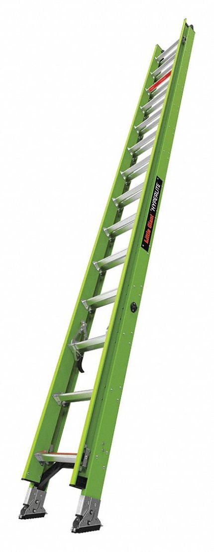 Non-Conductive Fiberglass Extension Ladders