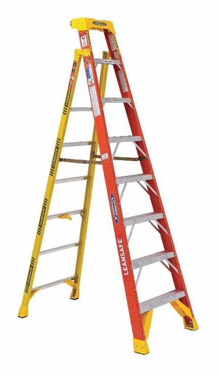 Non-Conductive Leaning Stepladders