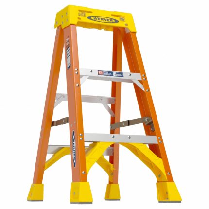 Non-Conductive Fiberglass A-Frame Stepladders