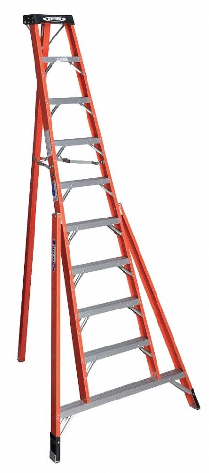 Ultra-Stable Non-Conductive Fiberglass Tripod Stepladders