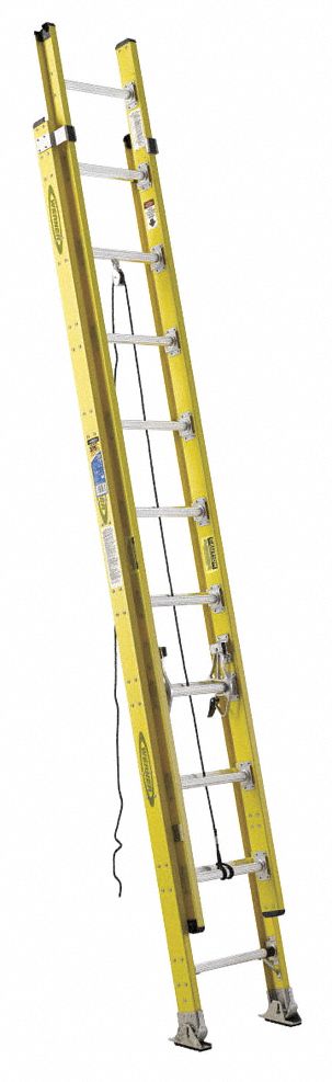 Non-Conductive Fiberglass Extension Ladders