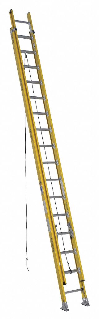 Non-Conductive Fiberglass Extension Ladders