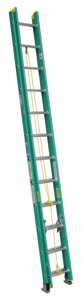 Non-Conductive Fiberglass Extension Ladders