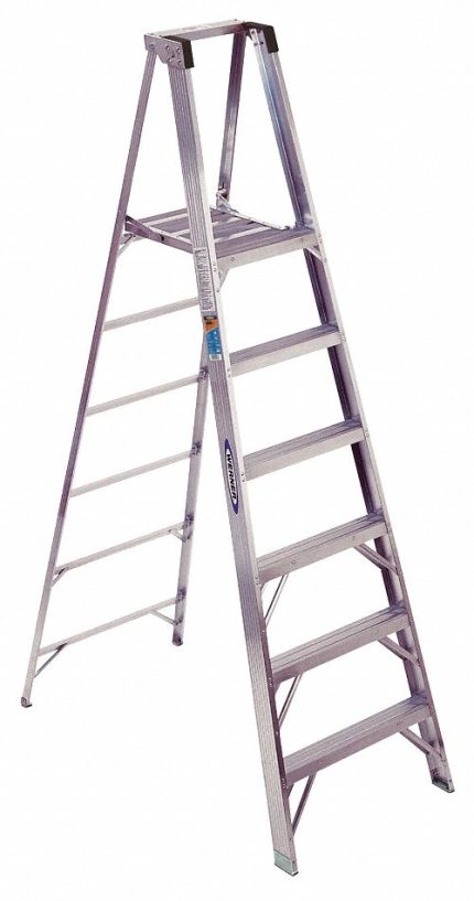 Lightweight Aluminum Platform Stepladders
