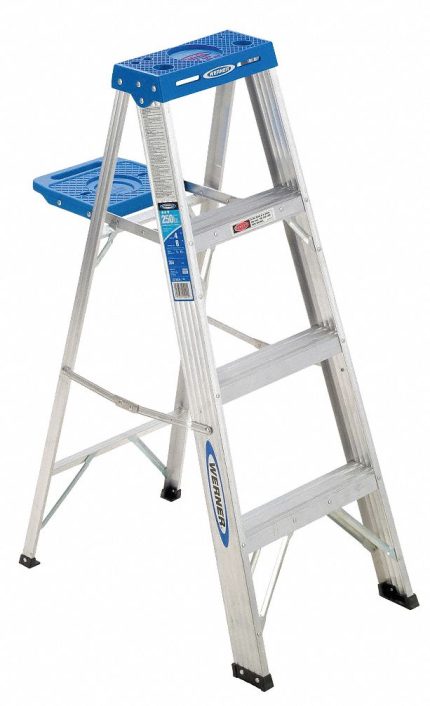 Lightweight Aluminum A-Frame Stepladders