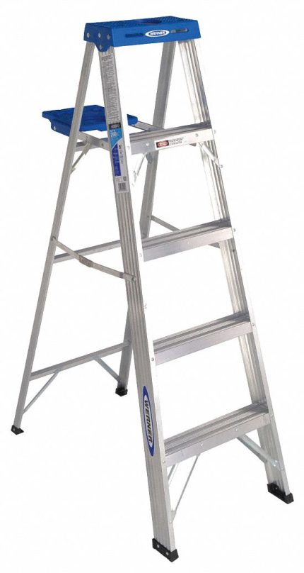 Lightweight Aluminum A-Frame Stepladders