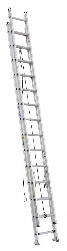 Leg Leveling Lightweight Aluminum Extension Ladders
