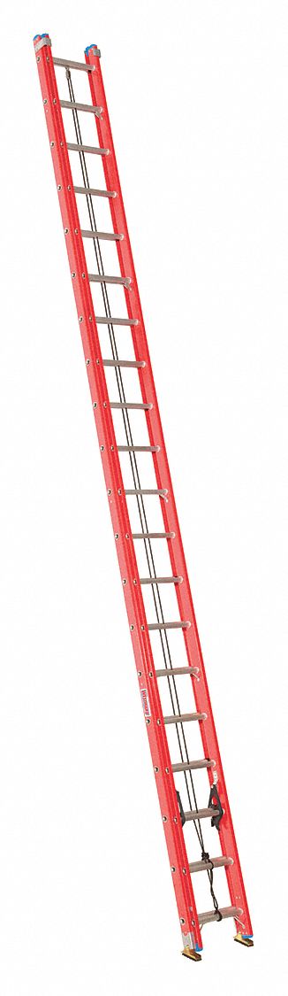Non-Conductive Fiberglass Extension Ladders