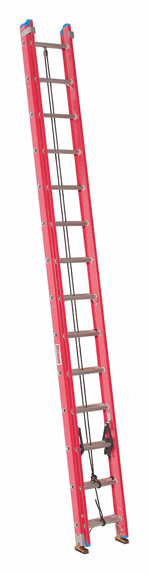 Non-Conductive Fiberglass Extension Ladders