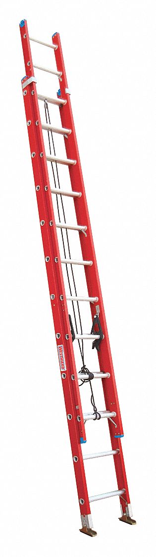 Non-Conductive Fiberglass Extension Ladders