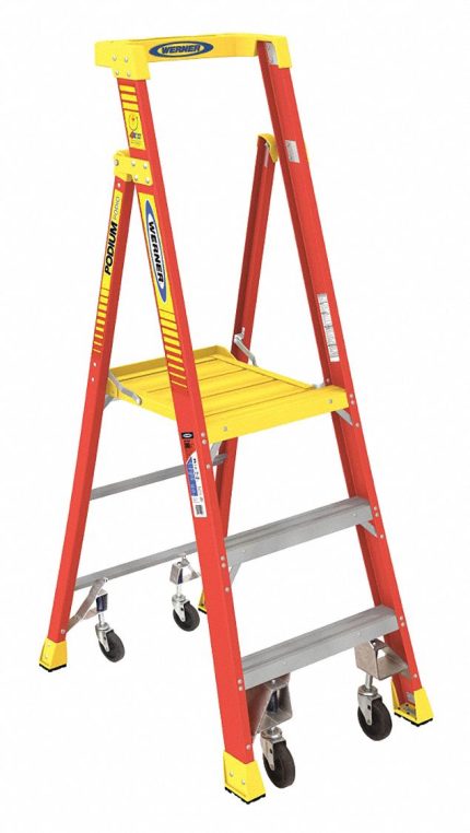 Rolling Podium Stepladders