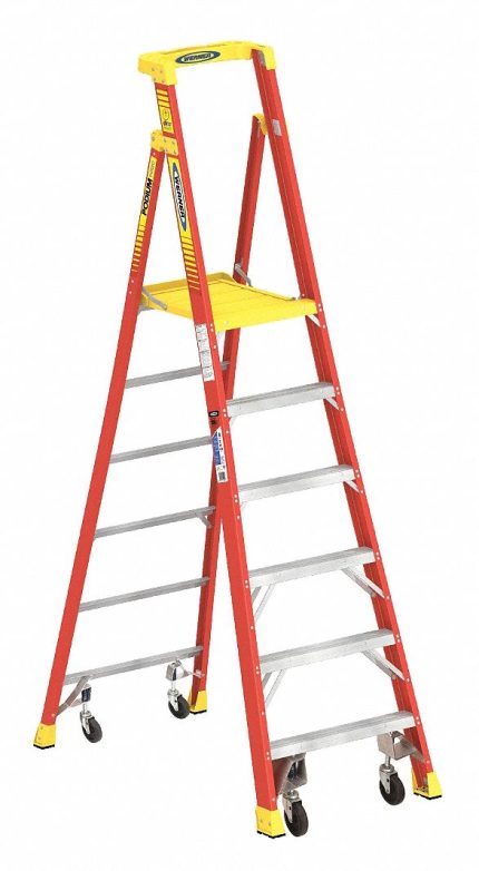 Rolling Podium Stepladders