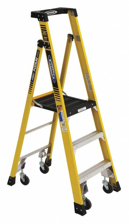 Rolling Podium Stepladders