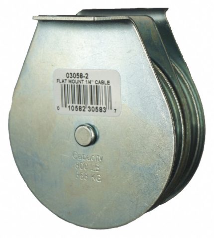 Upright-Mount Double Pulley Blocks