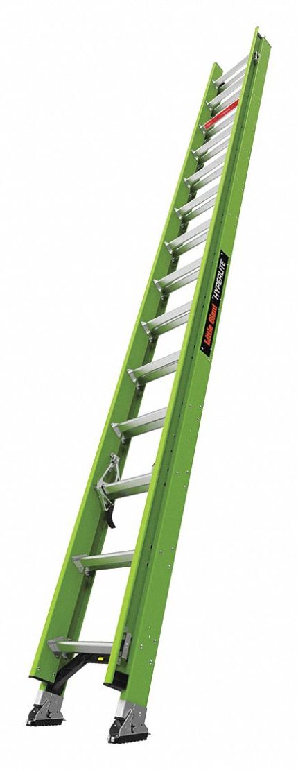 Non-Conductive Fiberglass Extension Ladders