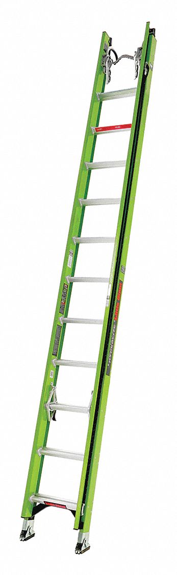 Cable Grab Non-Conductive Fiberglass Extension Ladders