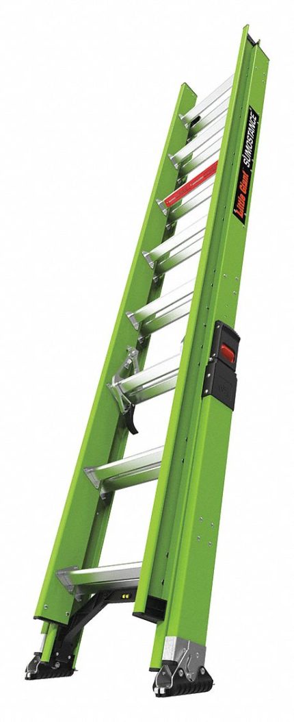 Non-Conductive Fiberglass Extension Ladders