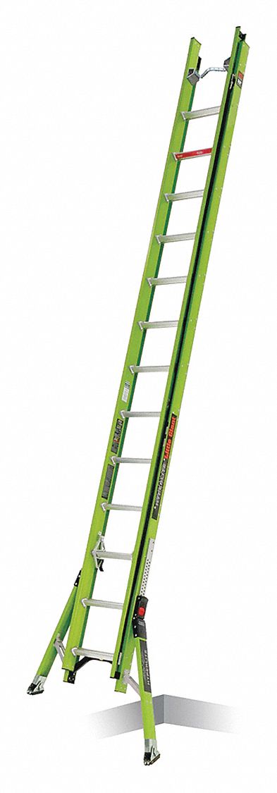 Ultra-Stable Non-Conductive Fiberglass Extension Ladders