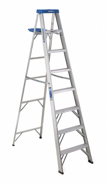 Lightweight Aluminum A-Frame Stepladders