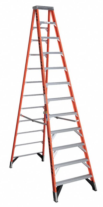 Non-Conductive Fiberglass A-Frame Stepladders