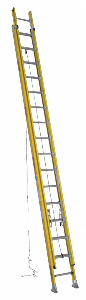 Non-Conductive Fiberglass Extension Ladders