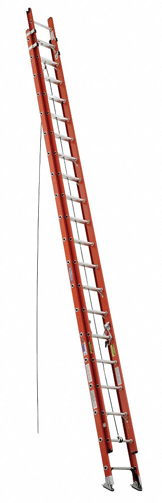 Non-Conductive Fiberglass Extension Ladders