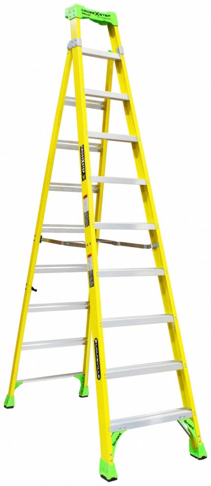 Non-Conductive Leaning Stepladders