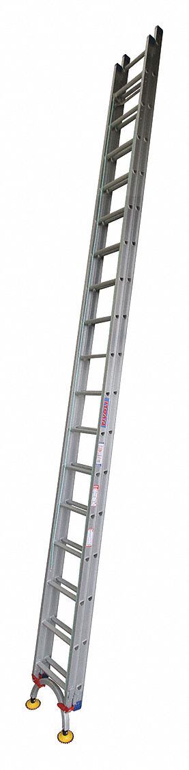 Leg Leveling Lightweight Aluminum Extension Ladders