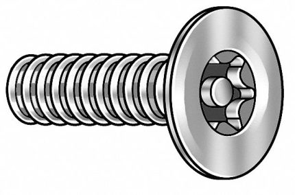 Flat Head Tamper-Resistant Machine Screws