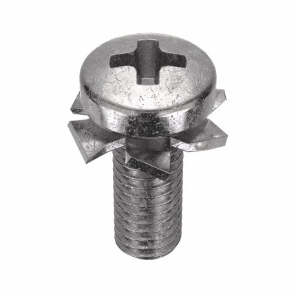 Machine Screws with External Tooth Lock Washers