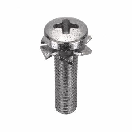 Machine Screws with External Tooth Lock Washers