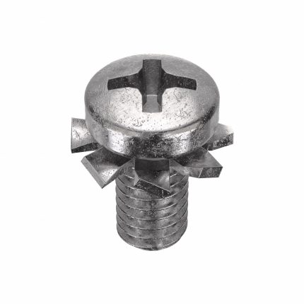 Machine Screws with External Tooth Lock Washers