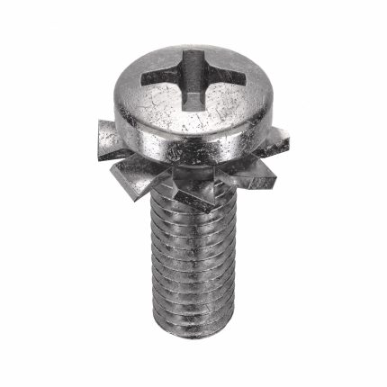 Machine Screws with External Tooth Lock Washers