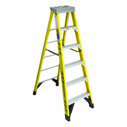 Non-Conductive Fiberglass A-Frame Stepladders