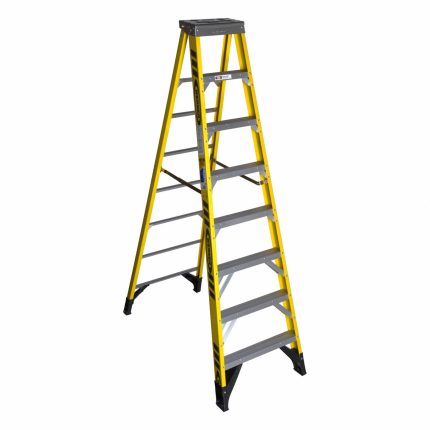 Non-Conductive Fiberglass A-Frame Stepladders