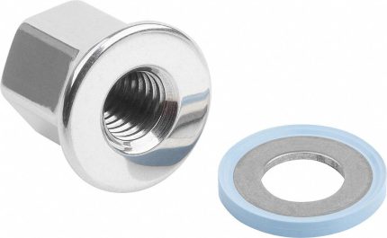 Hygienic USIT Standard Crown Cap Nuts with Sealing Washers