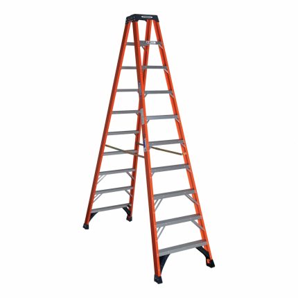 Non-Conductive Fiberglass Twin Stepladders